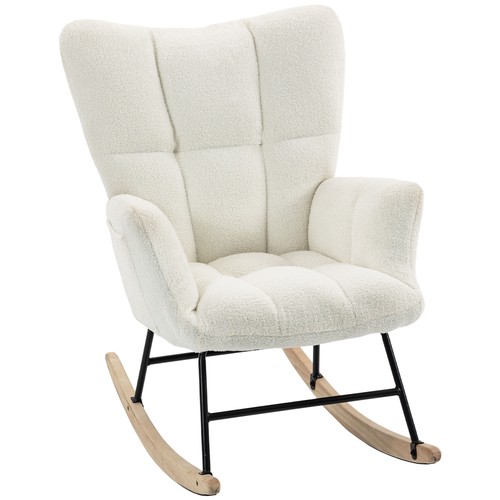 Homcom tufted rocking chair - rocking,