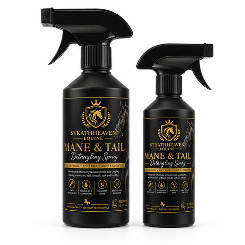 Horse mane tail - tail, detangling