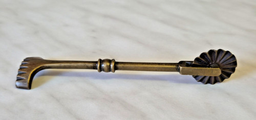 Antique brass pastry - jigger, /