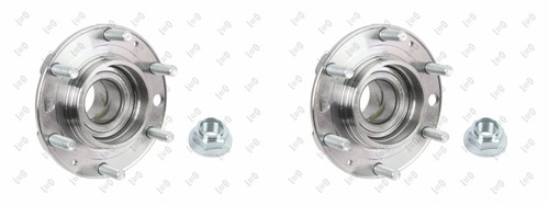 Front left and - front, hub