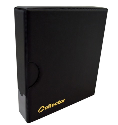 Thick black coin album case - coin,