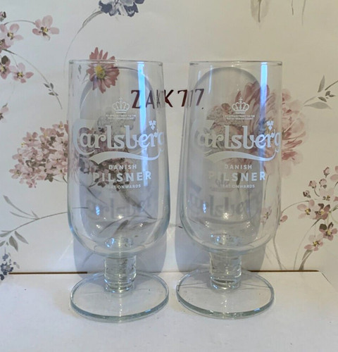 Carlsberg pint beer glasses - carlsberg, x