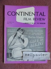 CONTINENTAL FILM REVIEW (December 1957) UK mag
