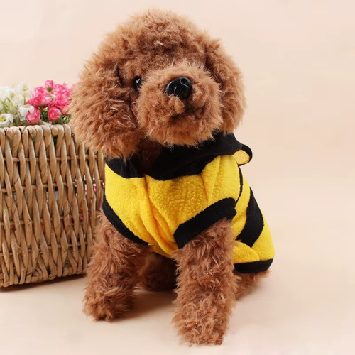 Bee dog hoodie - hoodie, fleece
