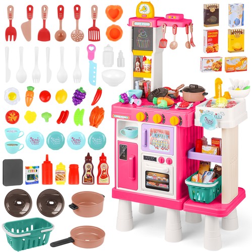 Pink play kitchen set - set, pretend