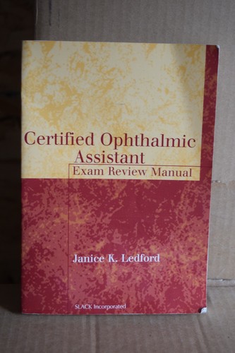 Certified ophthalmic assistant - ophthalmic,