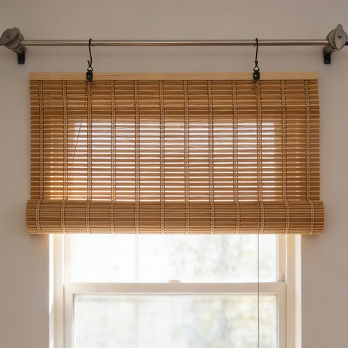 Bamboo roller blind window - blind,