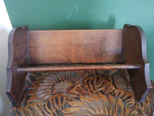 Antique solid oak - book, trough