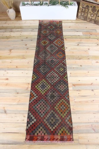 Vintage runner rug 2x10 2 - vintage,