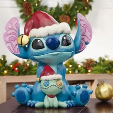 Disney Traditions Jim Shore Stitch Christmas Statue 14.75” Handcrafted Figurine