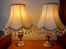 Franklite pair brass table - of,