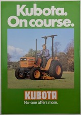 Original Kubota Compact Golf Course Tractor Brochure, c 1980's, L275, B8200, Etc