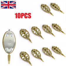 10PC Fishing Inline Method Feeders 30g For Pellet Ground Bait Coarse Carp Tackle
