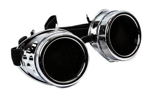 Silver plain goggles cyber - plain,