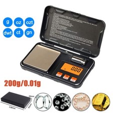 Mini Pocket Digital Scales 50g/0.001g 200g/0.01g grams Jewellery Gold Weighing