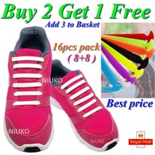 Shoe Laces Silicone Elastic No