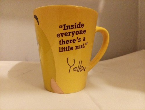 Yellow inside everyone - m&m,