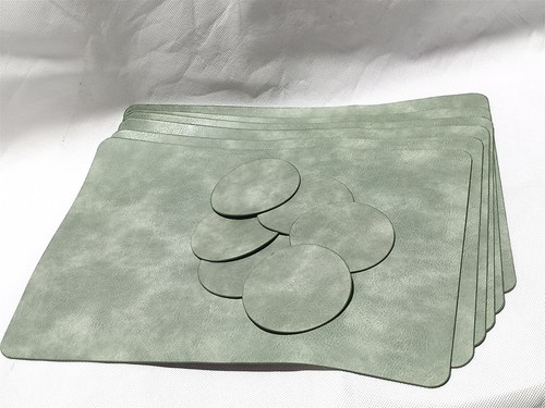 Reversible green white faux - reversible,