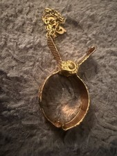 Antique Vintage 1920’s Gold Tone Glove Clip: Art Deco Handbag Accessory Holder