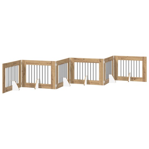 Foldable dog gate with stands - with,