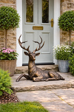 Large resin stag garden - large,