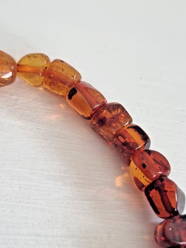 Amber ombre stretch bracelet - ombre,
