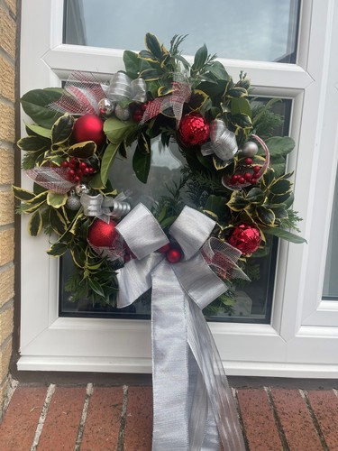 Xmas wreath for - wreath, front