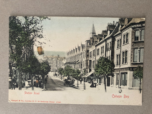 Postcard station road - station,