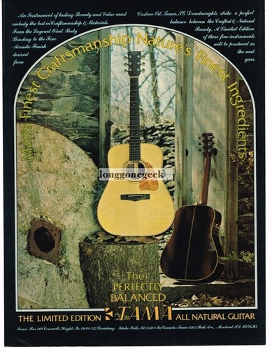 1977 tama acoustic - tama, guitar