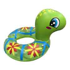 Swim Ring Green Turtle Split 21.5 Inch, Novelty Inflatable swim float