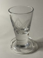Antique Masonic Shot Glass