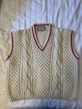 GUCCI KNITTED WOOL VEST MENS SIZE L