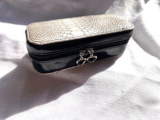 Jewellery Box with Mirror & Secret Compartment Travel Organiser Anti-Tangle