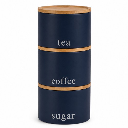 Tea coffee sugar canisters - tea,