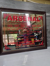 Arsenal Memorabilia Honours Vintage Mirror 2001/02 Double Winners - The gunners