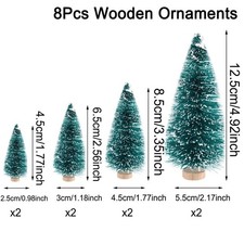 12x MINIATURE CHRISTMAS TREE