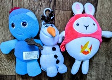 3 Small Plush Toys. Iggle