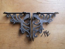 Iron rustic shelf brackets 7"