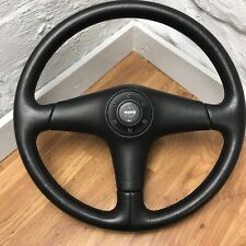 Genuine Mazda MX-5 MK1 Black Leather MOMO Steering Wheel. Miata, Eunos etc. 3A