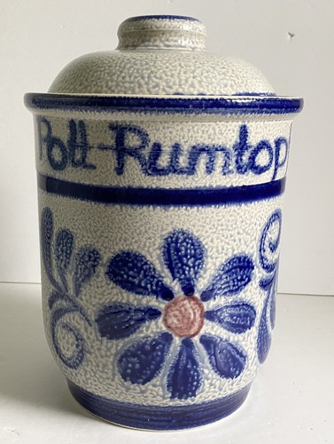Pott rumpot jar cobalt blue - rumpot,
