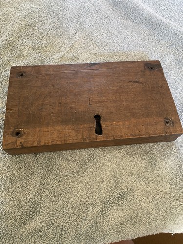 Oak cased rim lock - cased,