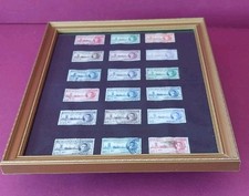 Set of British Commonwealth Victory Stamps Dated 8th June 1946 Framed Used