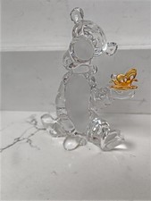 Lenox Disney Lead Crystal Figurine TIGGER 24k Gold Butterfly 6"  