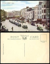 Ireland Cork Old Postcard PATRICK STREET SCENE Johns Stores Shopfront Motor Cars