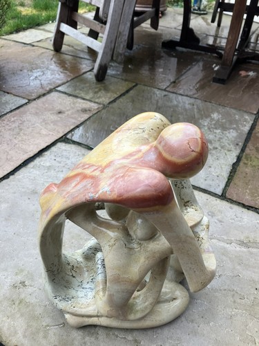 Pink marble sculpture - marble,