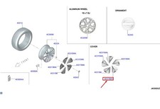 NISSAN ARIYA FE0 Disc Wheel Cover 403155MP0D NEW GENUINE