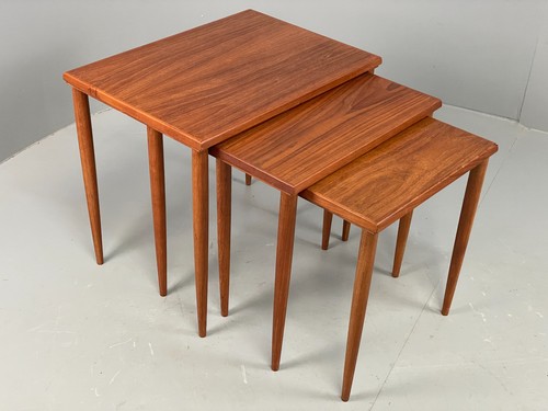 Vintage teak nesting tables - vintage,