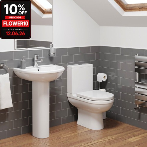 Cloakroom suite close - close, coupled