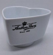 Anthon Berg  Danish Chocolate Warmer Heart Shaped Ceramic Dish