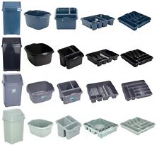 Swing Bin Washing Up Bowl Dish Drainer Sink Tidy Cutlery Tray Kitchen Holder